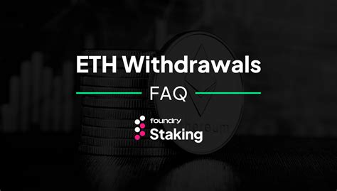 Withdrawal FAQ's